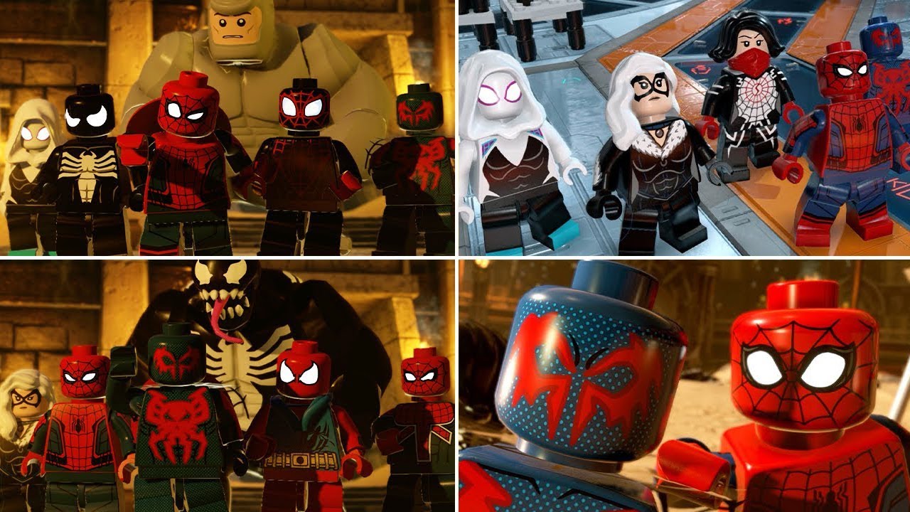 Все персонажи «Человека-паука» из «Паучьих стихов» в роликах LEGO Marvel Super Heroes 2