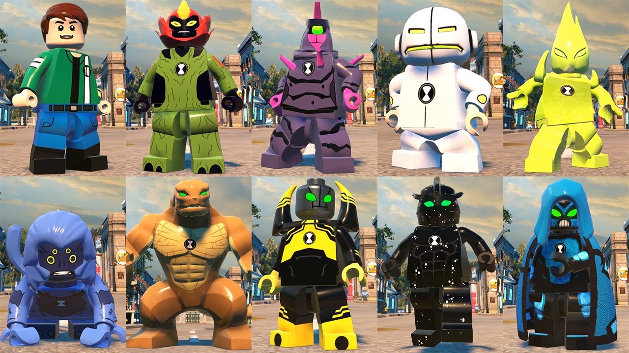 All Ben 10 Character Transformations in LEGO DC Super-Villains