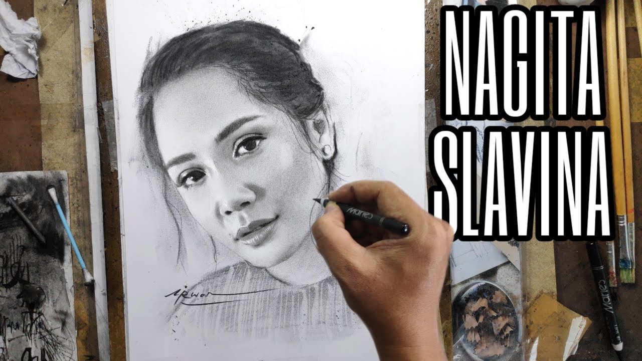 Lukisan Pensil NAGITA SLAVINA