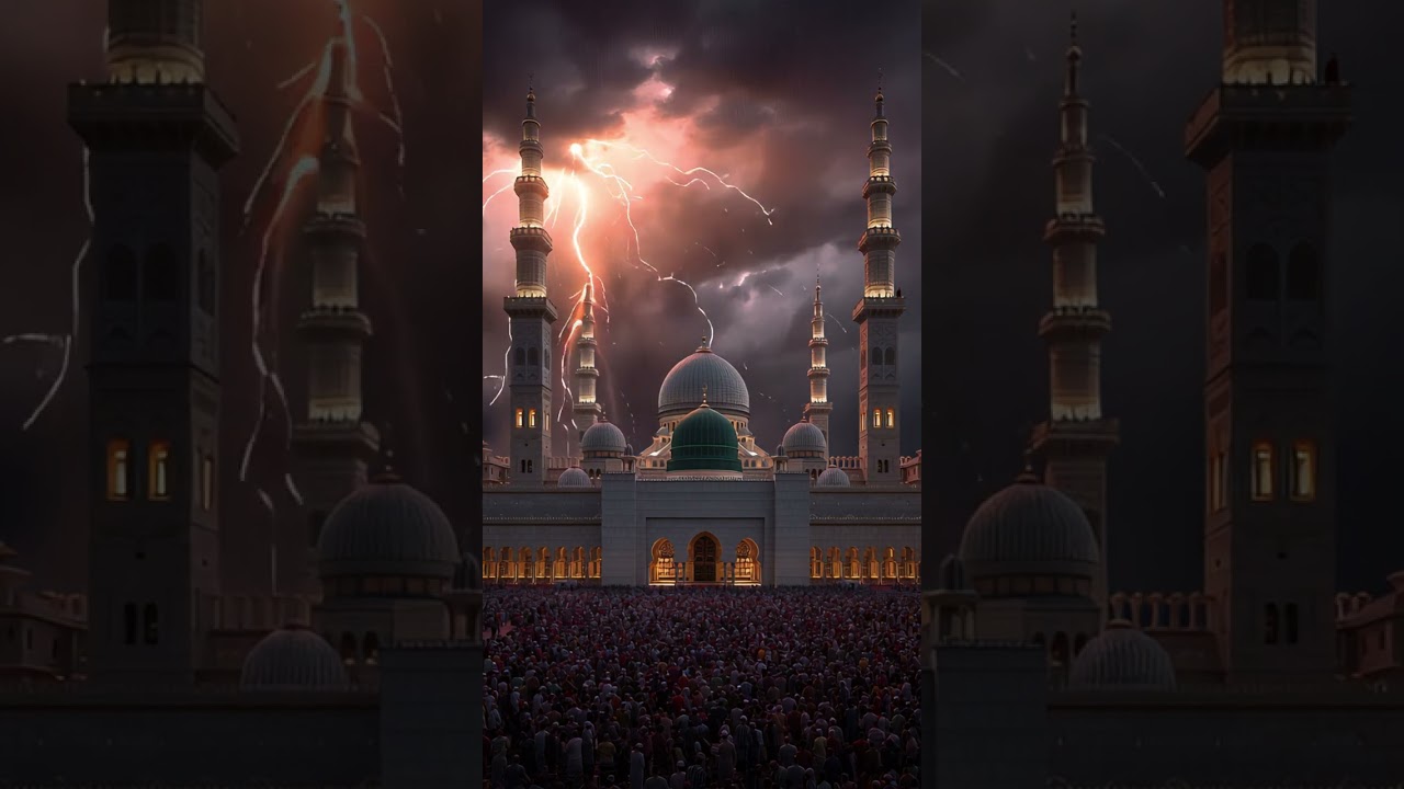 99% Will Cry Watching This 😢🕌🌧️  #ASMR rain #Murottal #Quran #sounds #Madinah #Makkah #fyp