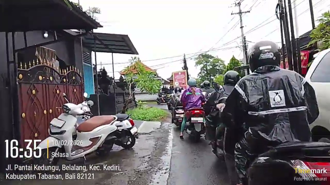 POM Bensin Desa Cemagi Mengwi Badung - Desa Sudimara Tabanan Bali, motovlog perjalanan sore hari.