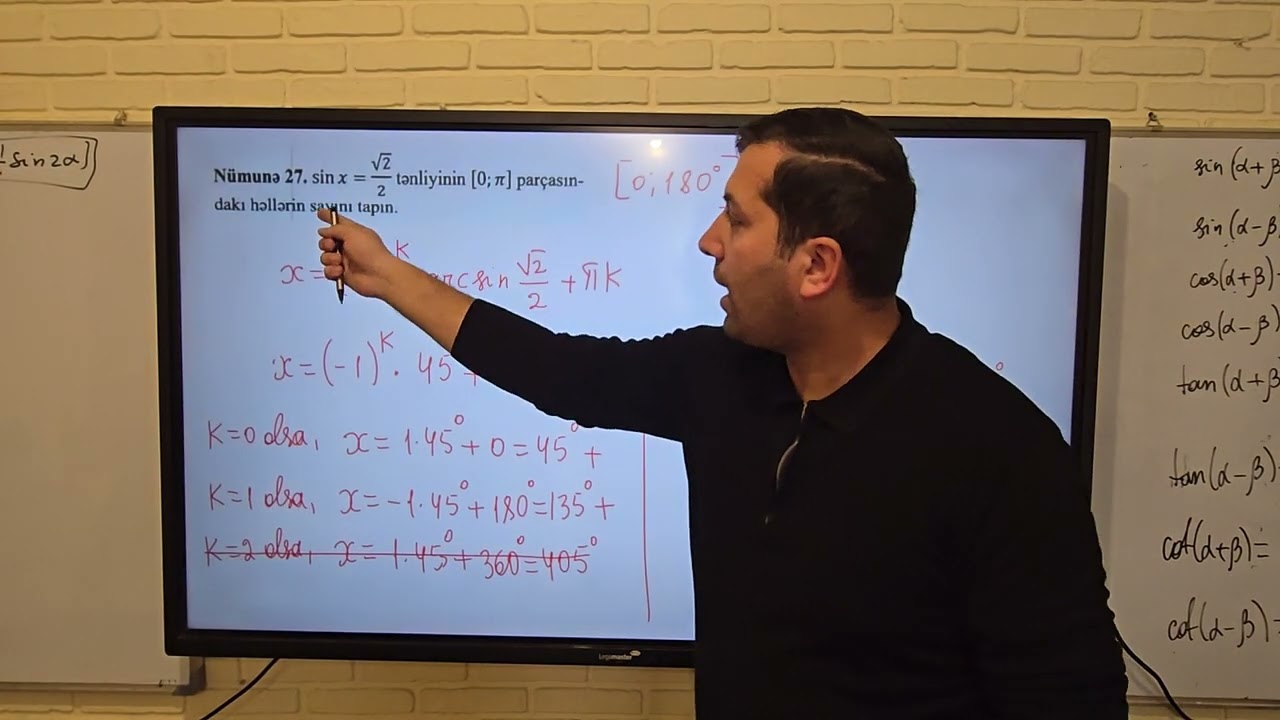 Triqonometrik tənliklər .Mövzu izahı