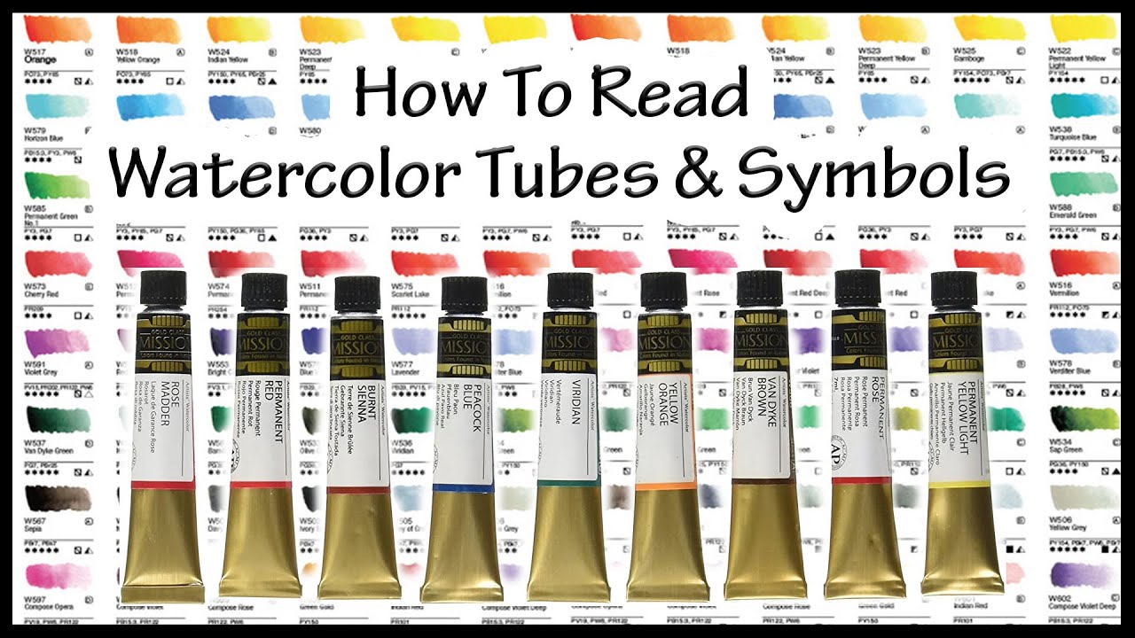 How To Read Watercolor Labels & Symbols 🎨