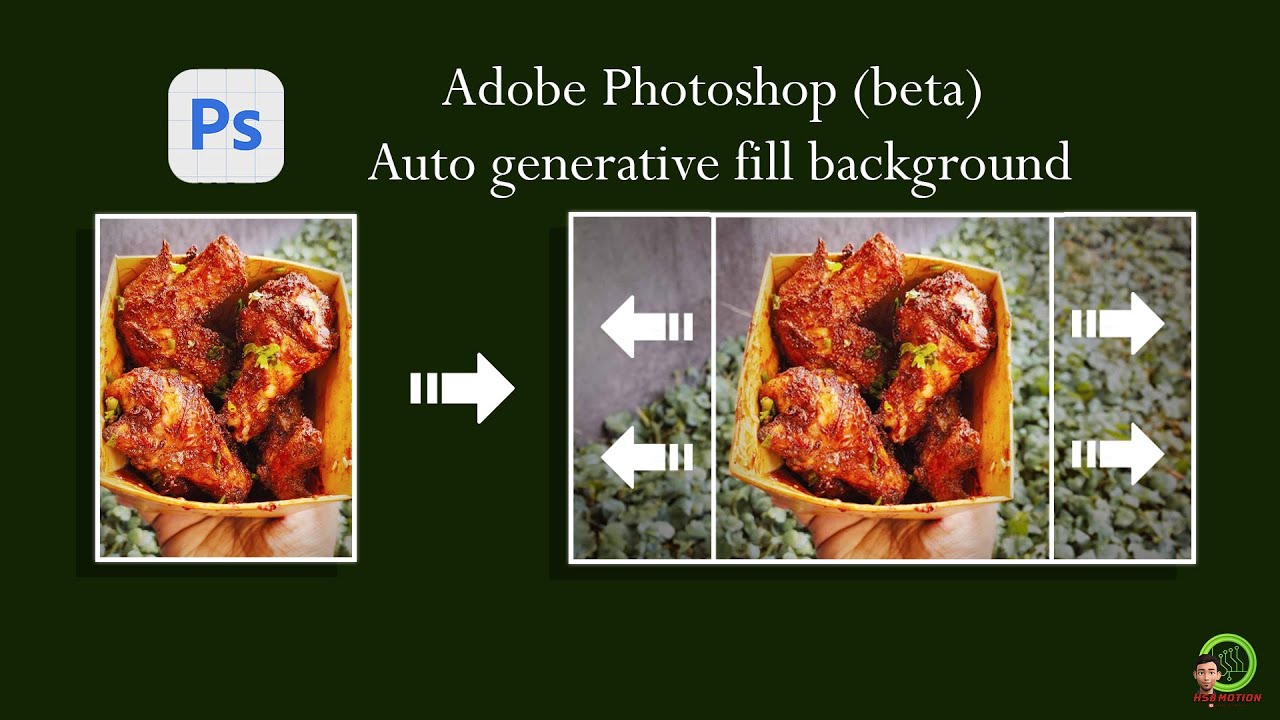 How to Auto generative fill background in New AI Adobe Photoshop (beta) | Photoshop Tutorial