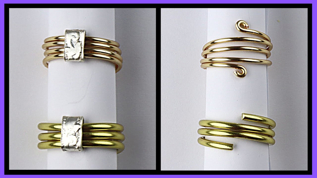 Unisex 12g Wire Rings with Artistic Flat Wire Tutorial