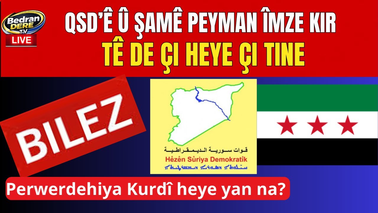 Peymana QSD-Şam eşkere bû. Lê ne zelal e.