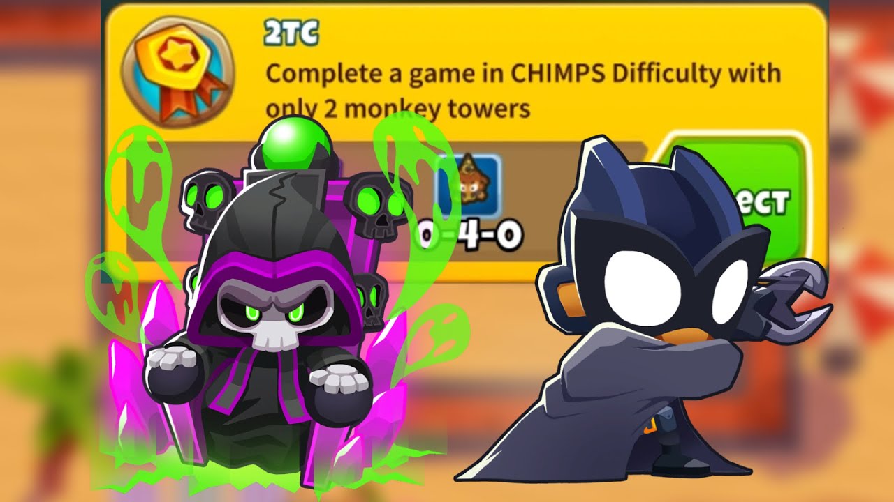 2 TOWER CHIMPS - Fast & Simple! (Bloons TD 6)