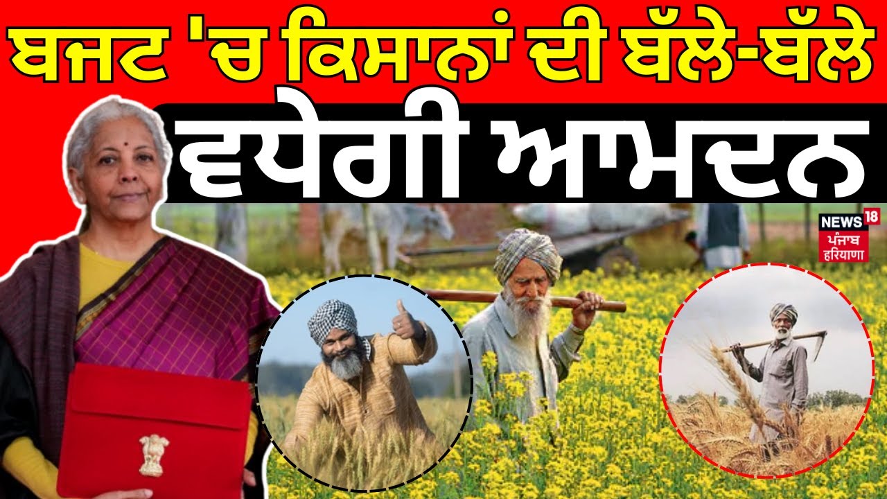 Budget 2026 | ਬਜਟ 'ਚ ਕਿਸਾਨਾਂ ਦੀ ਬੱਲੇ-ਬੱਲੇ, ਵਧੇਗੀ ਆਮਦਨ | Nirmala Sitharaman | News18 Punjab