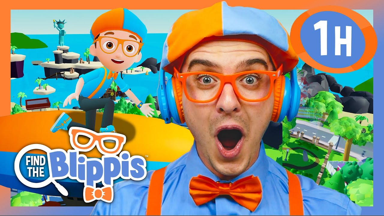 Blippi Gets ON TOP of Blimppi in 'Find the Blippis'! | BEST OF BLIPPI PLAYS ROBLOX! | Gaming Videos