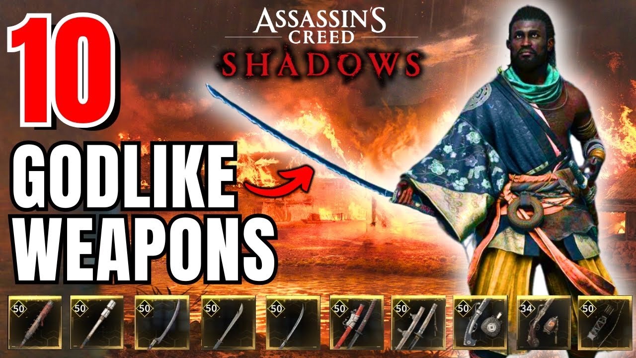 Assassin&rsquo;s Creed Shadows &ndash; 10 ЛУЧШИХ ОРУЖИЙ ЯСУКЭ и как их получить!