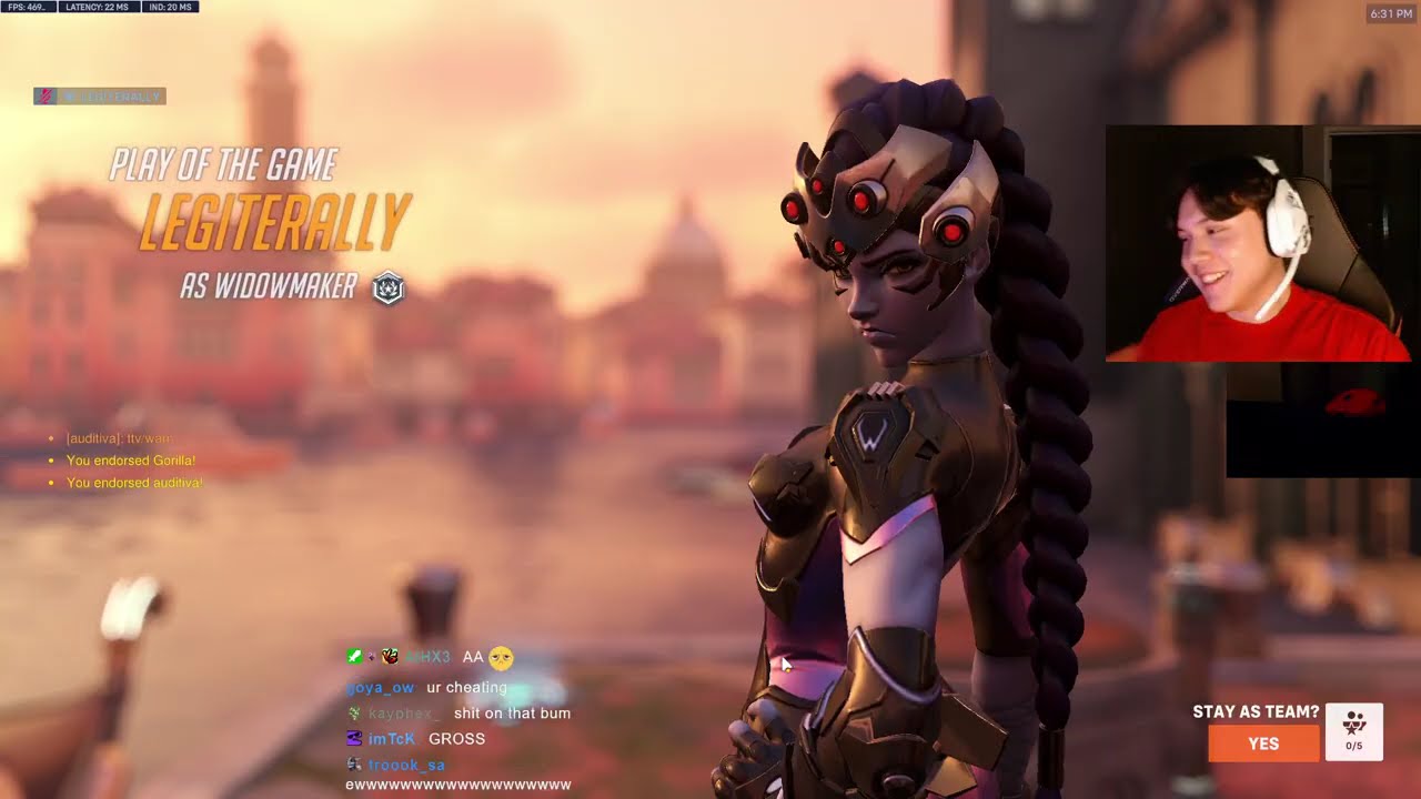 POTG! TR33 Безумная Вдова из Overwatch 2, 20 сезон, ТОП-500