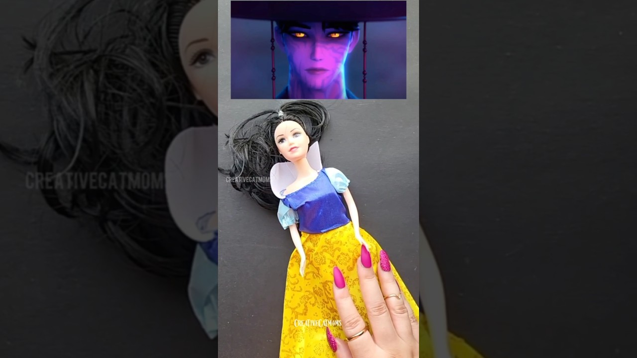 Barbie into JINU Kpop Demon Hunter🤫 #shorts #art #kpopdemonhunters