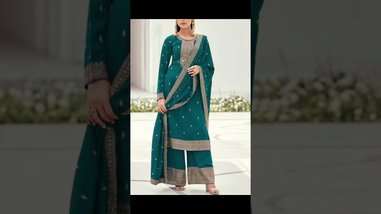 New Designs & Comfortable Party Wear Plazo Suit Designs #shorts #rekhafashionupdates