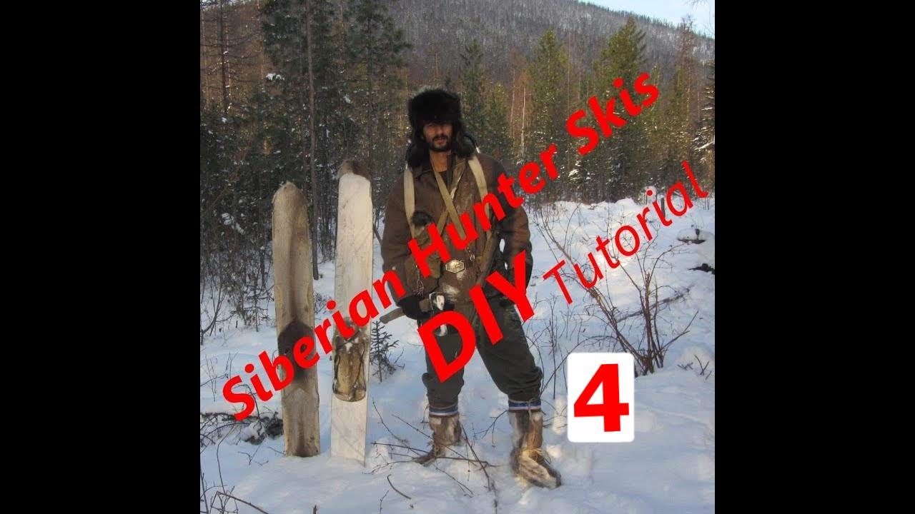 Siberian Hunter Skis DIY part 4, Attaching Hides, Bindings