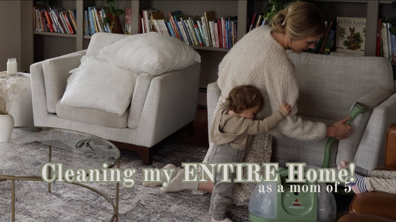 Deep Cleaning My Whole House Mom of 5!