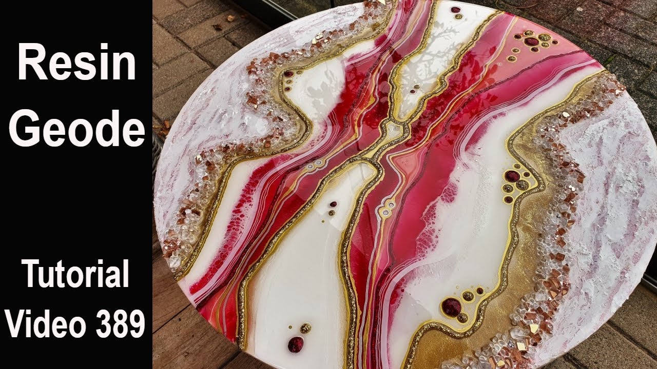 Resin Geode Tutorial/ Start to Finish for Beginners