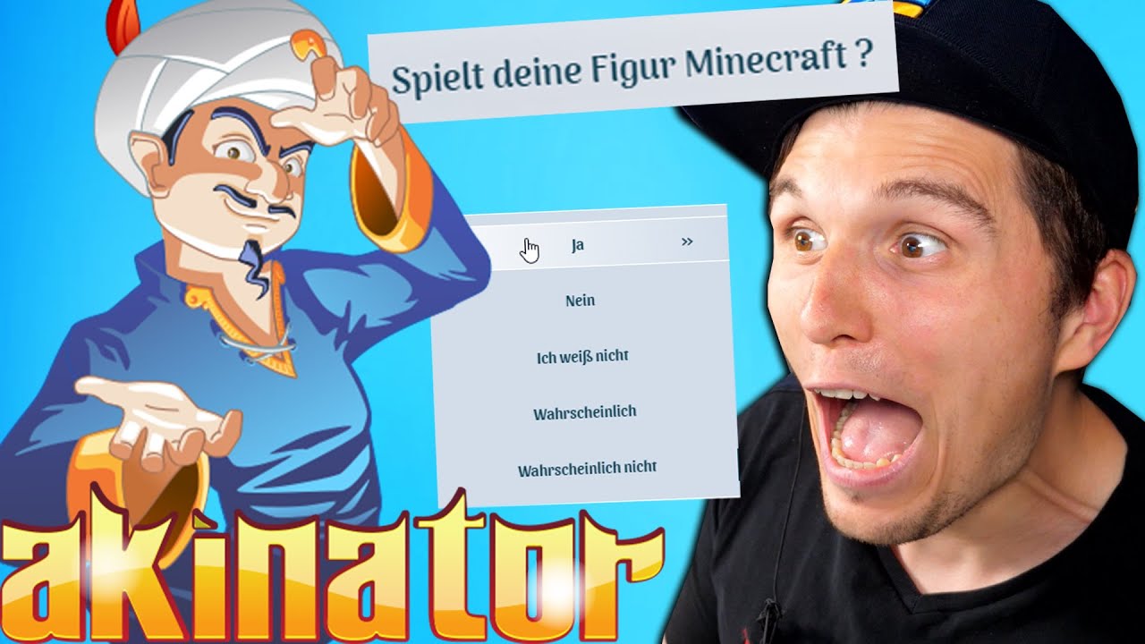 Kennt der AKINATOR noch Paluten & GermanLetsPlay?