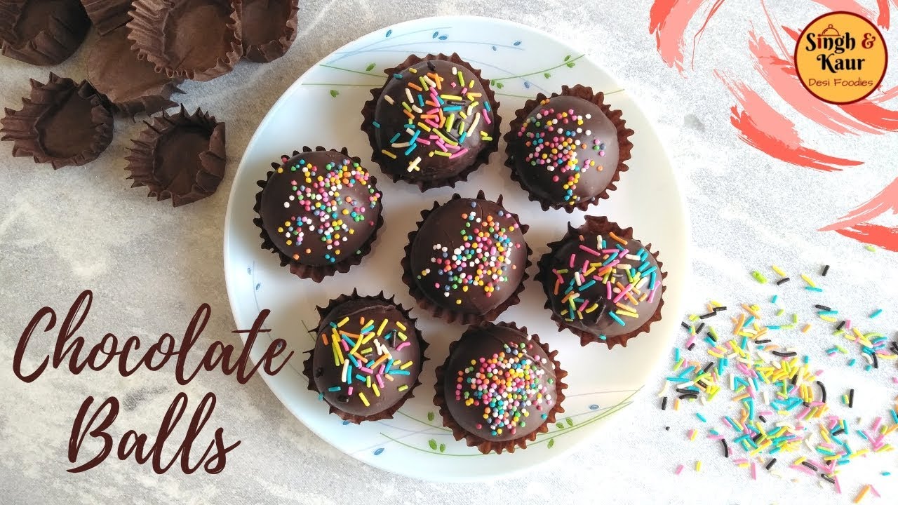 Chocolate Balls | Just 3 Ingredient Chocolate Ball Recipe | Chocolate Ladoo 😍😋