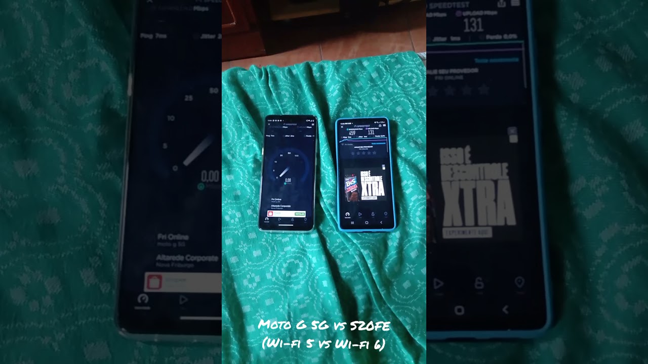 wi-fi 5 vs wi-fi 6 teste de velocidade  #shorts #wifi  #technology
