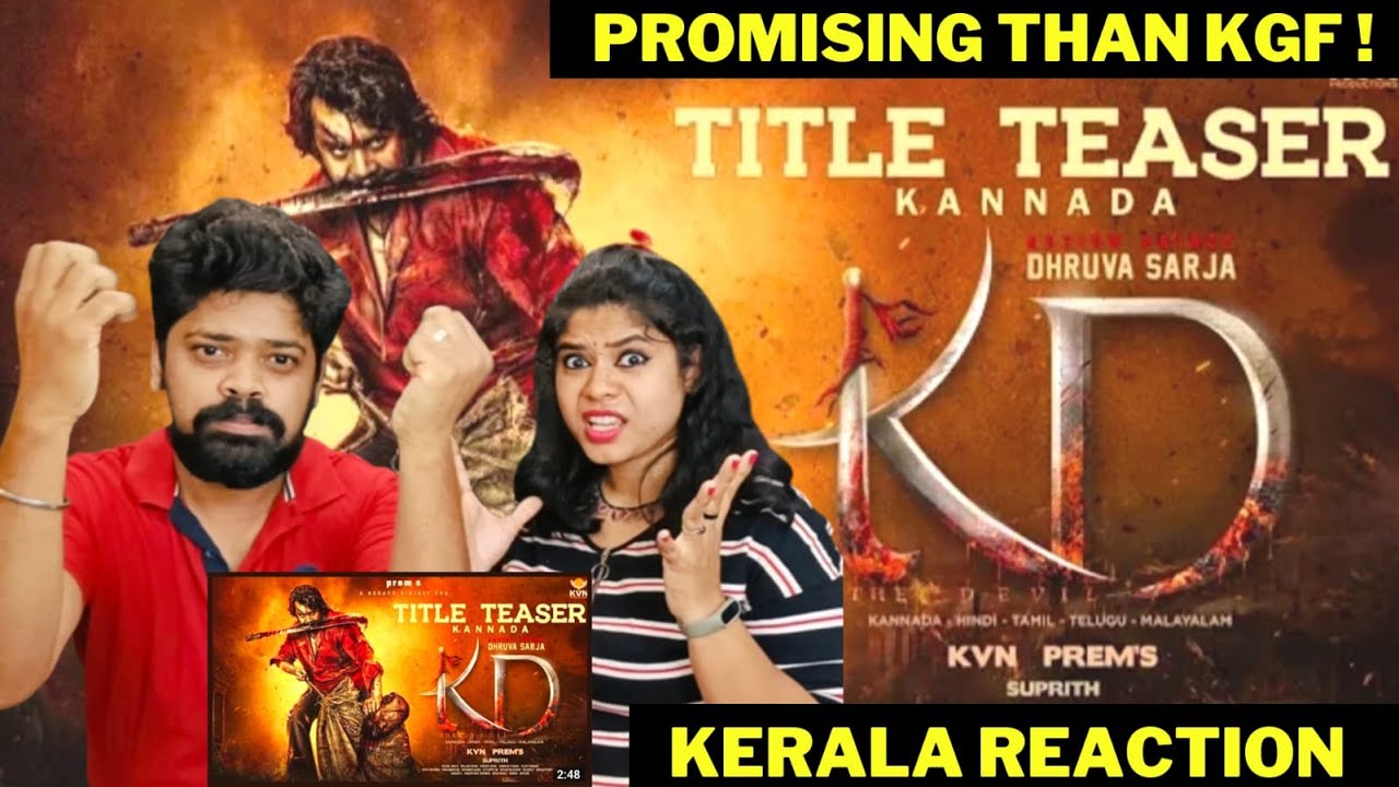 KD - The Devil | Title Teaser REACTION | Kannada Movie |Prem's |Dhruva Sarja | Arjun Janya | KVN