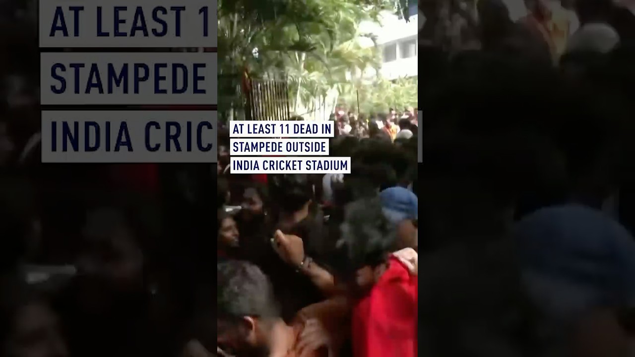 At least 11 dead in stampede outside India cricket stadium