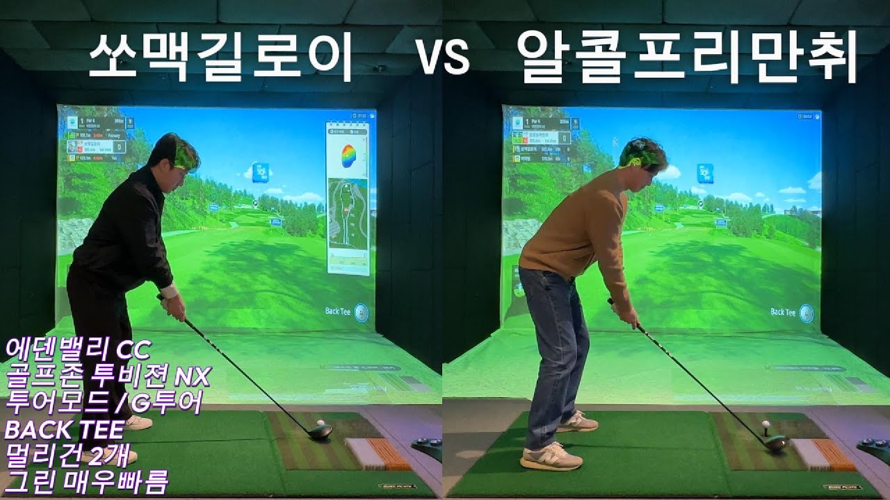 골프존 투비전 nx 스크린 대결 에덴밸리CC GOLFZONE