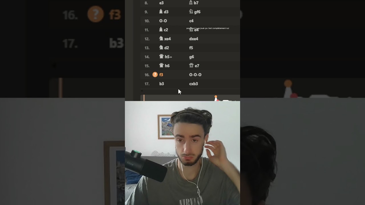 J'ANALYSE MA PARTIE D'ECHECS ET CA TOURNE MAL 