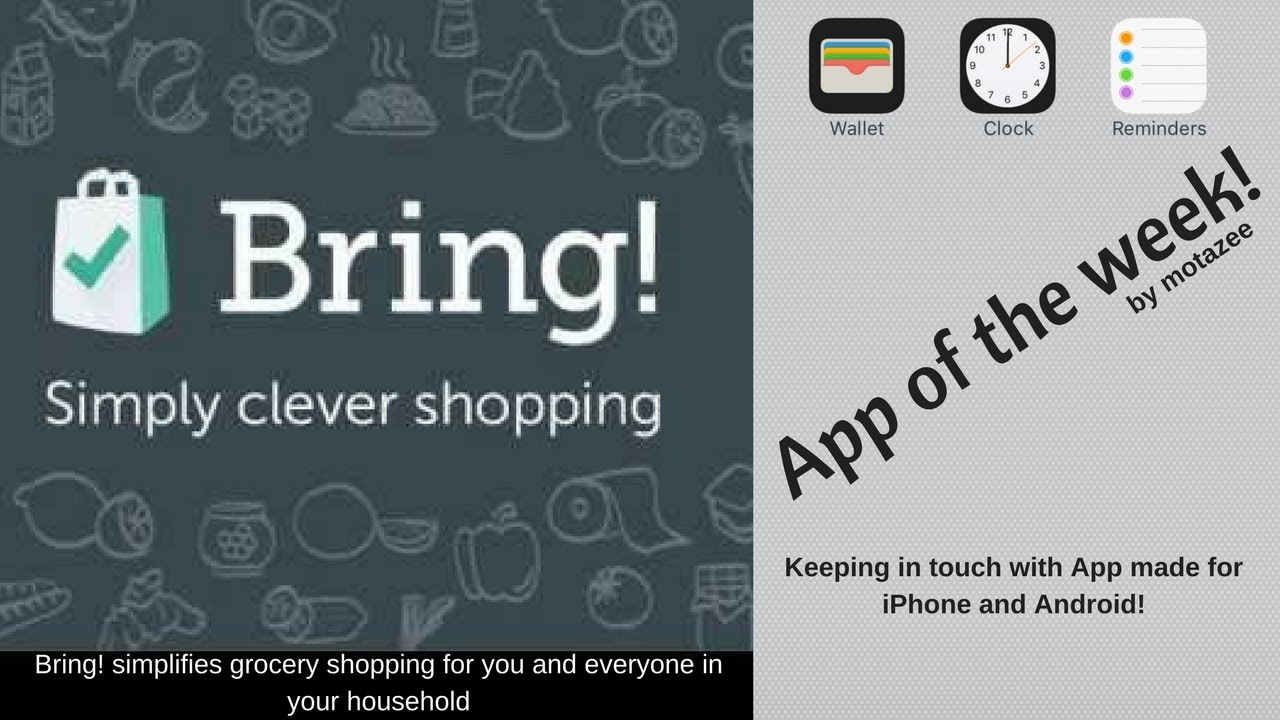 App of the week! (Bring! shopping list)