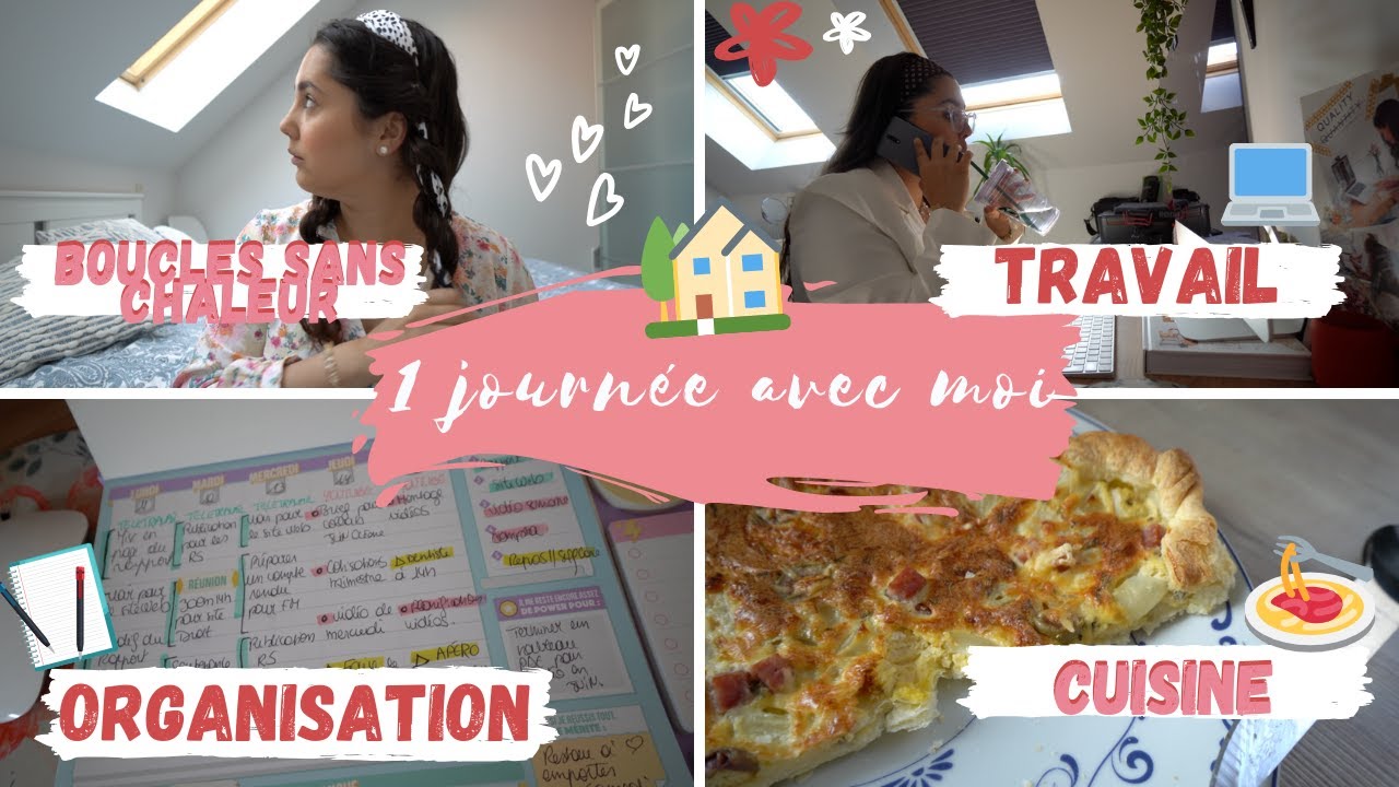 1 JOURNÉE AVEC MOI 👩🏻‍💻TRAVAIL À LA MAISON ⎜Merry