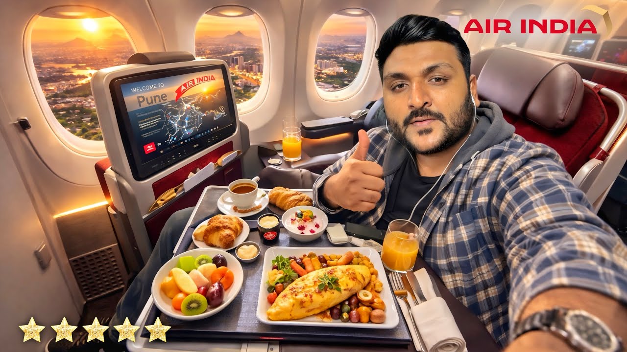 Air India Premium Economy Experience || Kolkata to Pune || Premium Food & Comfort Review 