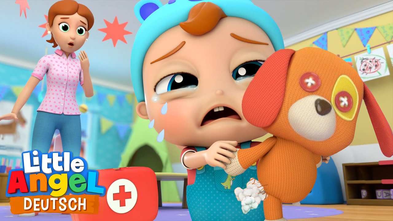 Mein H&uuml;ndchen hat Aua Bein! | Der Kuscheltier-Doktor | Little Angel Deutsch - Kinderlieder