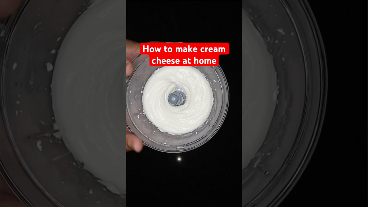 How to make cream cheese at home 2 cheap ingredients, easy and quick recipe