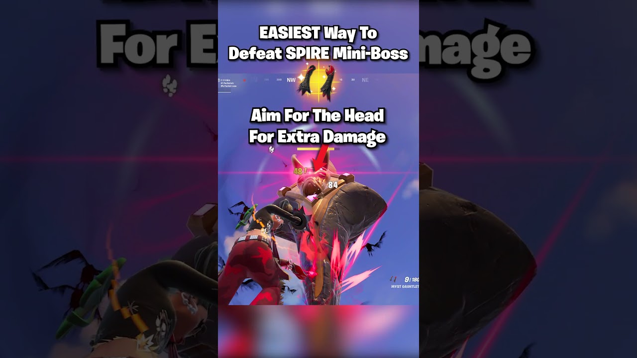 EASIEST Way To Defeat Spire Mini-Boss 🤯 #shorts #fortnite