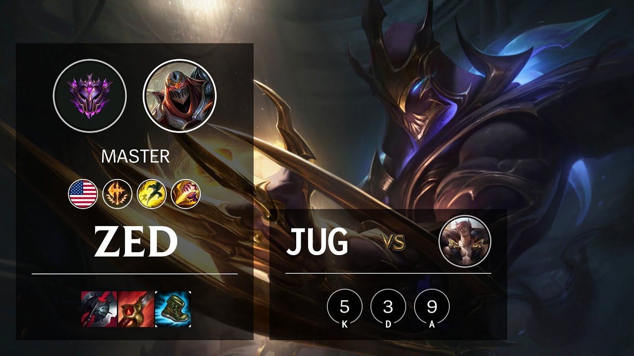 Zed Jungle vs Sett - NA Master Patch 10.19