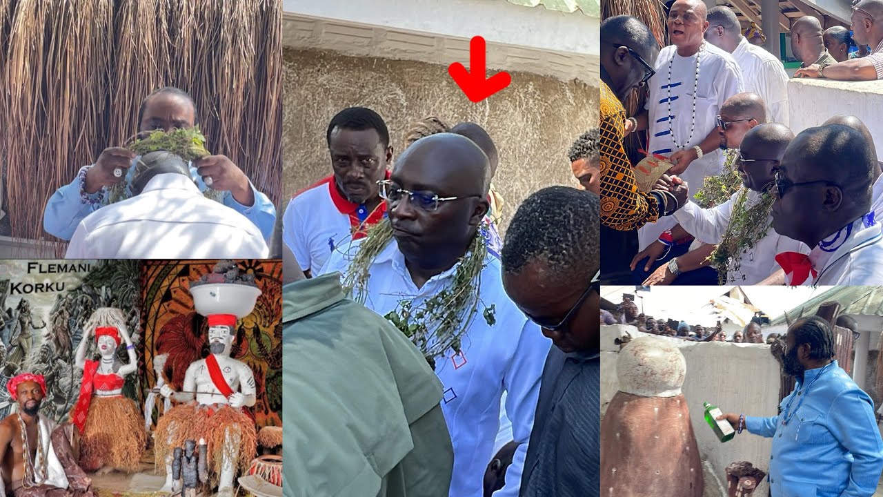 Dr. Bawumia finally visits the shrine to seek for power & protection ahead of the election 2024