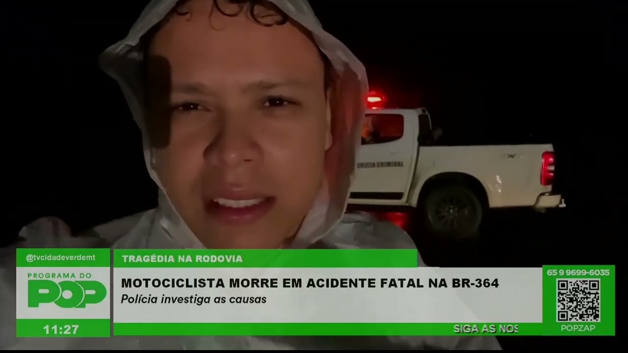 MOTOCICLISTA MORRE EM ACIDENTE FATAL NA BR-364
