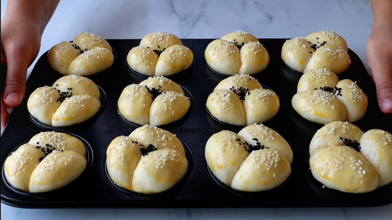 Kahvaltıya Bu Soft Poğaçayı Mutlaka Yapın 👍 Hem Şekline Hem De lezzetine Hayran Kalacaksınız 😃