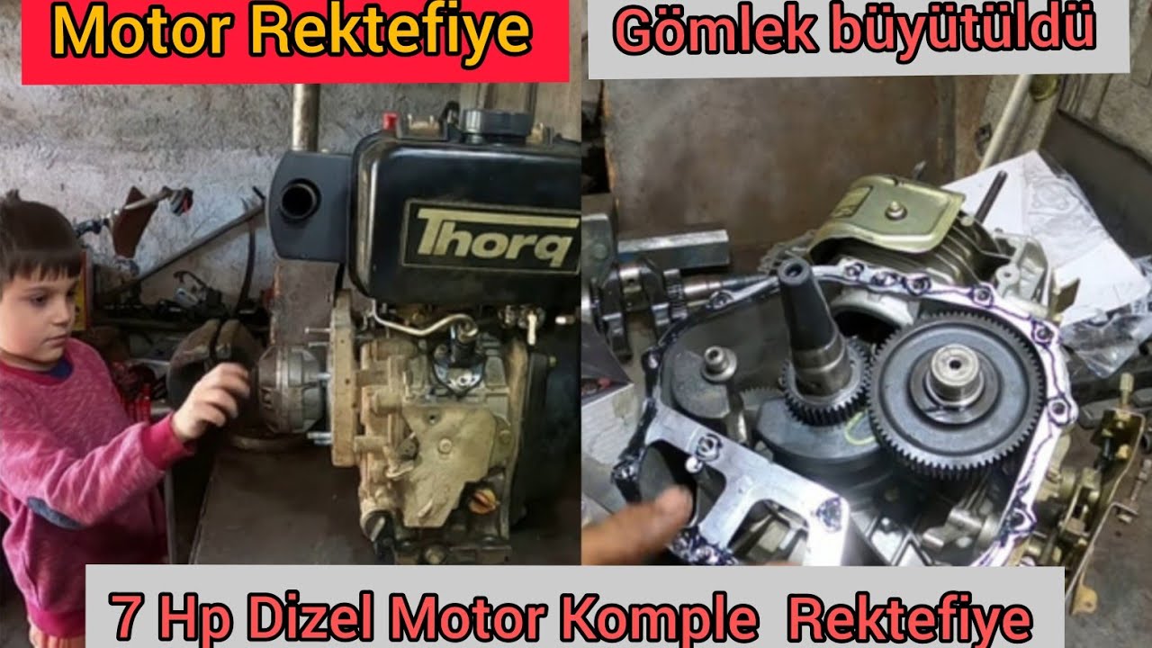Thorg 7HP Motor Rektefiye 2 / Taşlamacıya Götürdüm / Silindir Büyültüldü