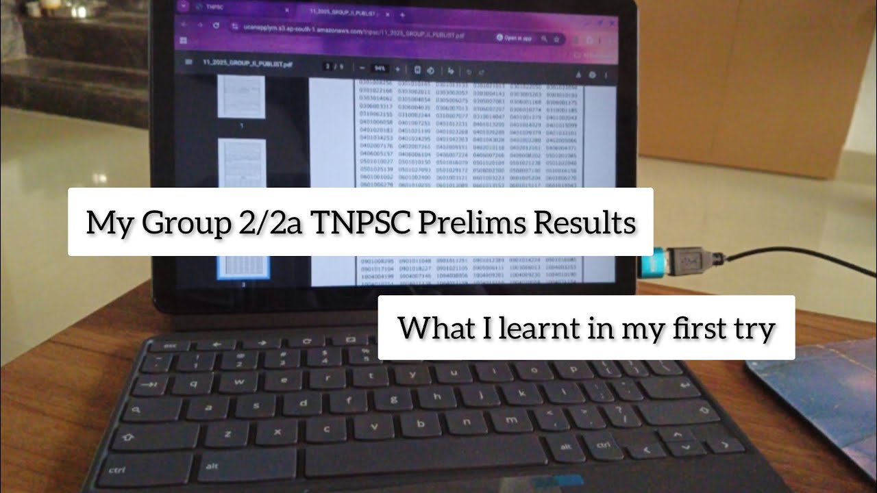 TNPSC Group 2/2a 2025 Prelims Results 🥹🫢 | Vlog 5 🍃