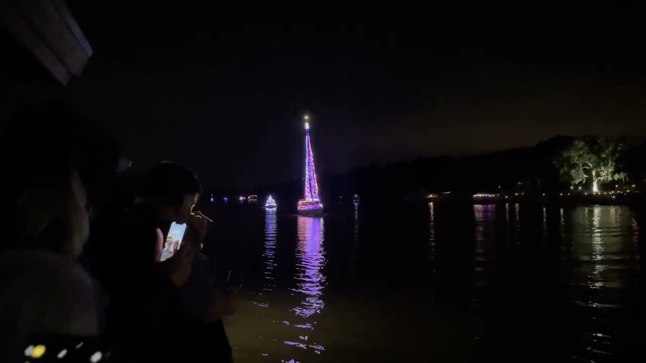 2025 Christmas Lights Boat Parade, Palm Coast, Florida #christmaslights #boatparade #palmcoast 