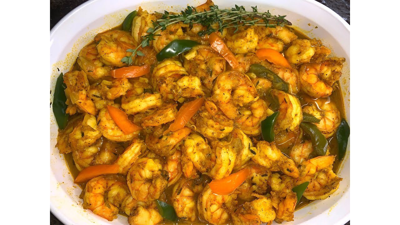 How To Make Curry Shrimp Caribbean Style without Coconut Milk - Step by Step