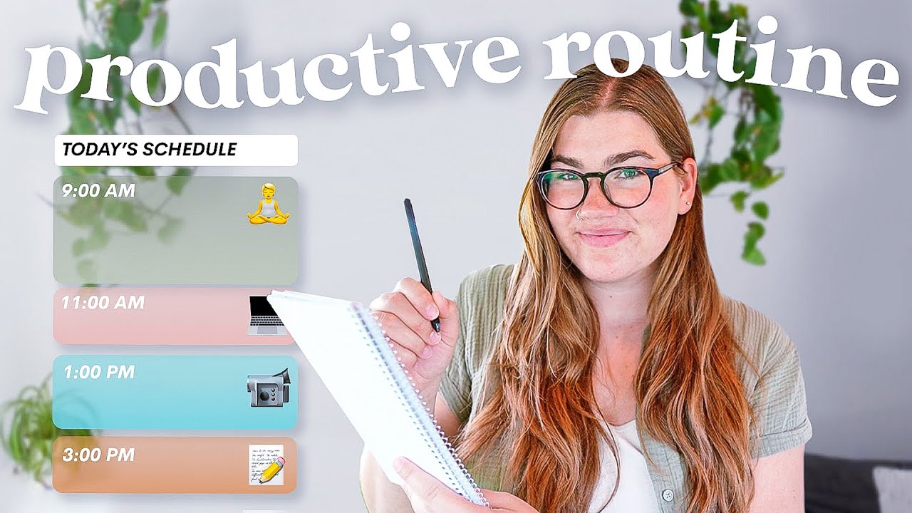 My daily routine for productivity (and self care) as a full-time creator