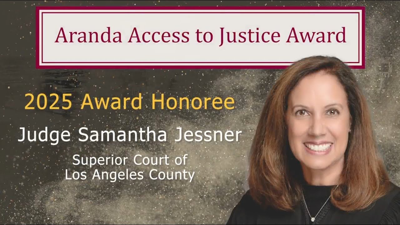 Лауреат премии Aranda Access to Justice Award 2025 года — судья Саманта Джесснер.