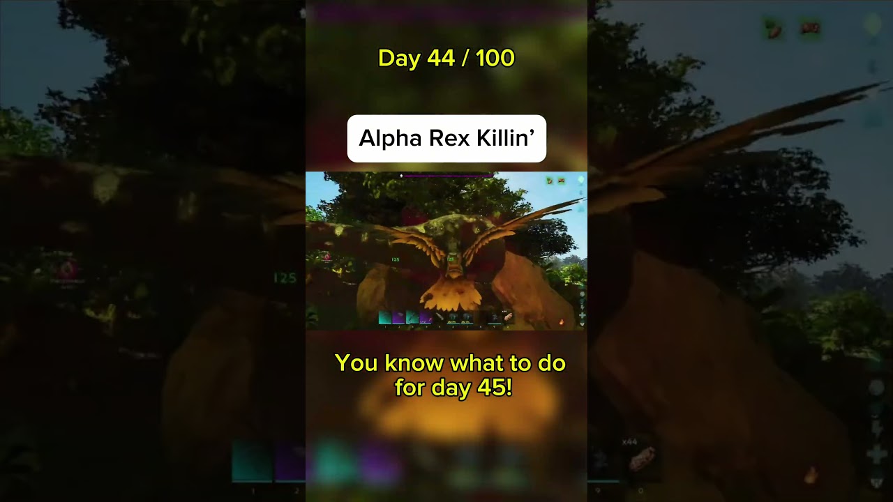 100 Days to Beat EVERY Alpha Boss on The Island - Day 44 - Rex Killin’ 