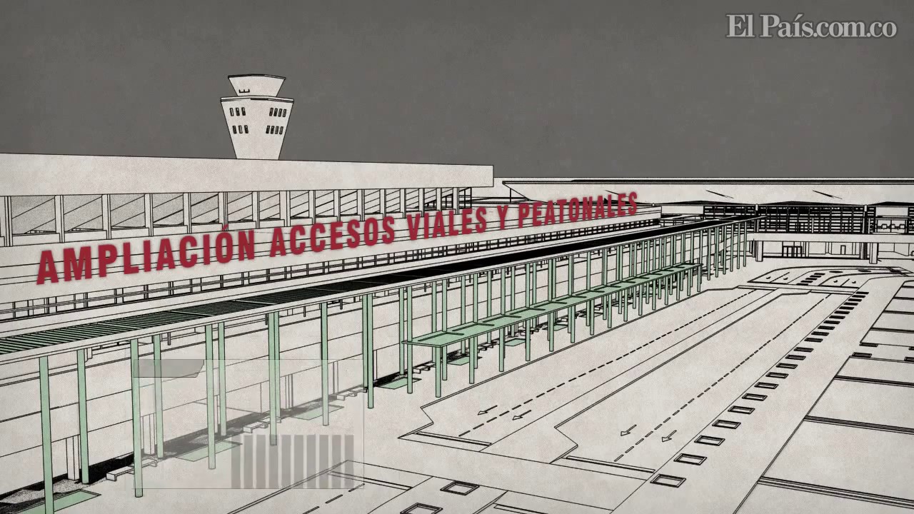 Así quedará el aeropuerto Alfonso Bonilla Aragón tras ser remodelado