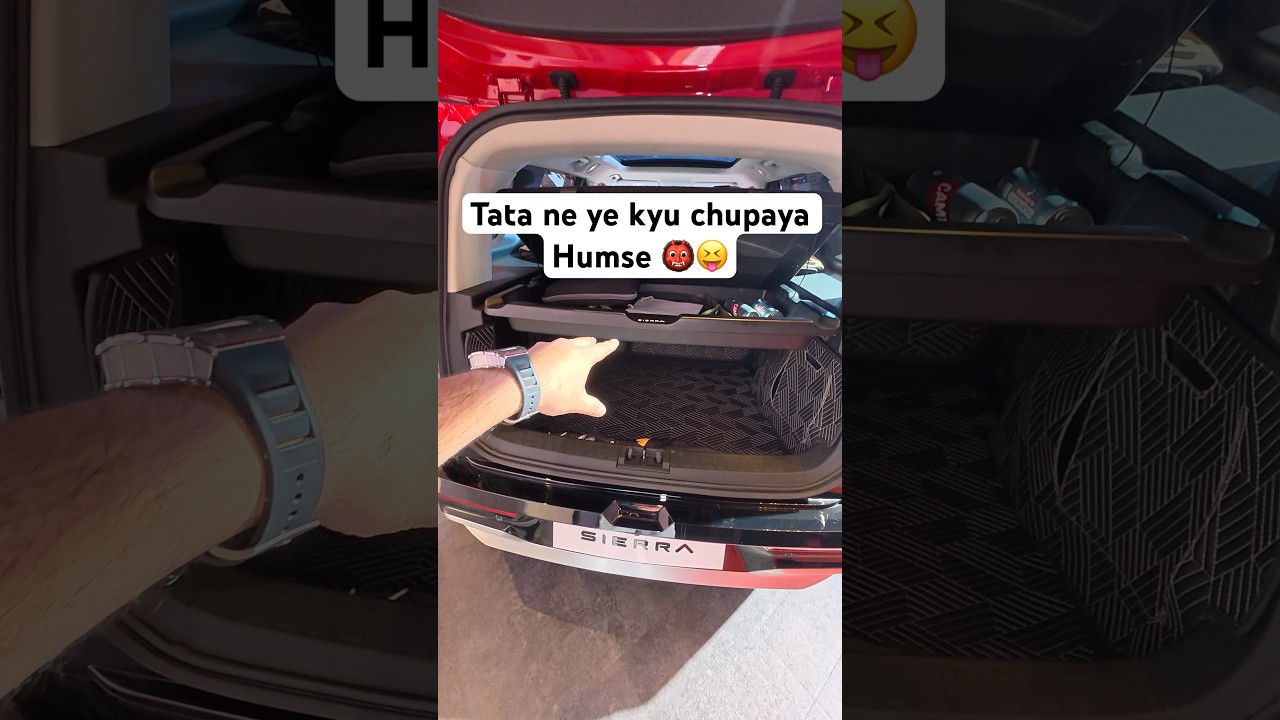 Hidden storage space in #tata #sierra