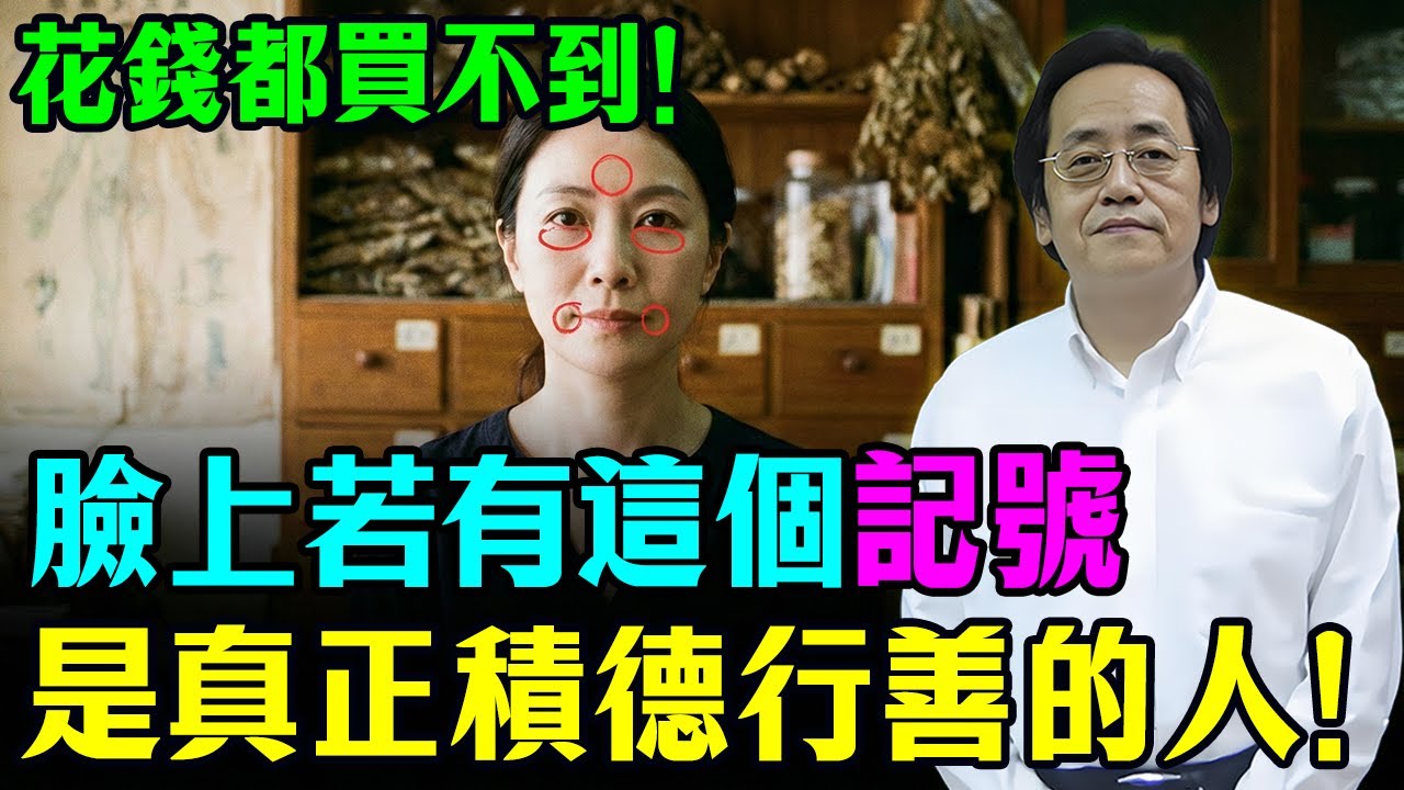 倪海廈：經常積德行善的人，臉上會出現這種陰德紋，即使你花錢也買不到！看看你有嗎？#倪海廈 #易经 #面相 #天紀 #積德行善 #運勢 #因果 #命理 #老年智慧 #中醫智慧 #晚年運勢