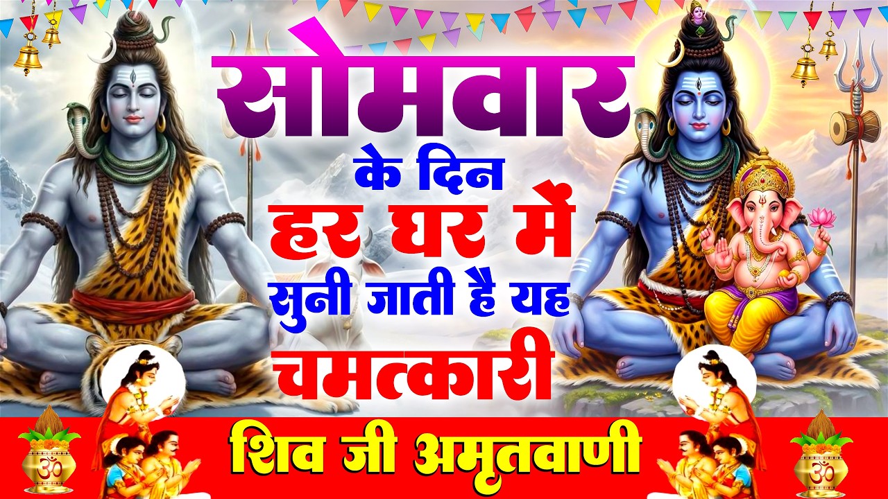 सोमवार के दिन हर घर में सुनी जाती हैं यह चमत्कारी शिव अमृतवाणी | Shiv Amritwani #shivbhajan