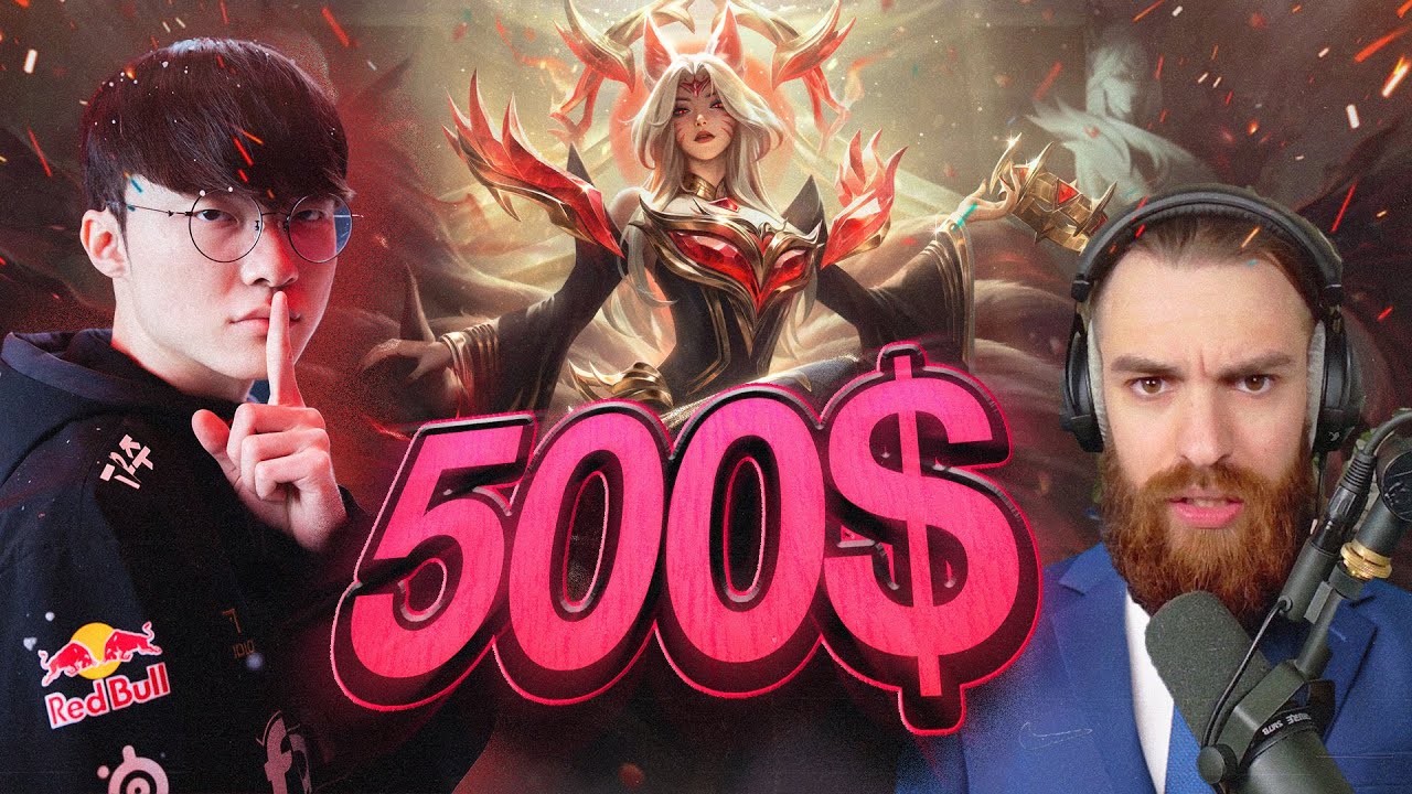 FAKER juega con su SKIN de AHRI de 500$