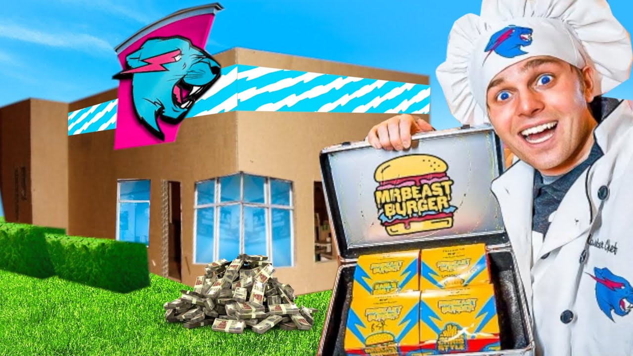 BEAST Burger BOX FORT Restaurant Challenge!